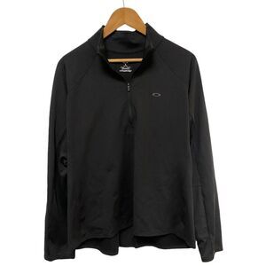 Oakley Ohydrolix Women's Long Sleeve Athletic 1/4 Zip Jacket Black‎ Size XL